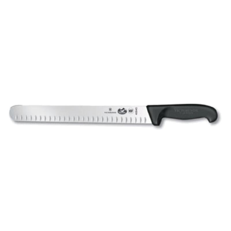 Victorinox 5.4723.30-X5 Slicer Knife 12" Granton Edge (hollowed Out Grooved On The Side Of Blade) Fibrox Nylon Handle