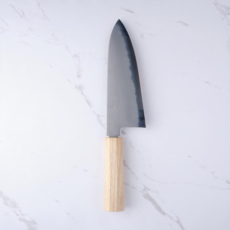 Yamato 'Oboro' 210mm Gyuto White #2 - Kastanje