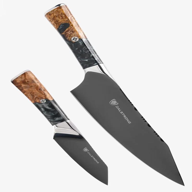 2 Piece Set | Chef Knife & Paring Knife | Valhalla Series | Ravenstone Edition | Dalstrong