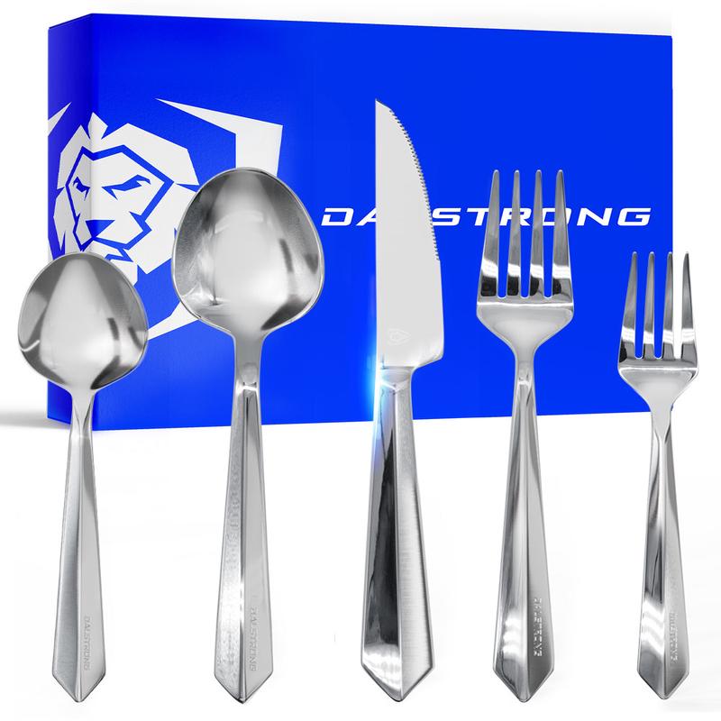 20-Piece Flatware Cutlery Set | Silver Stainless Steel | Service for 4 | Dalstrong