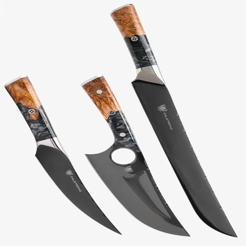 3 Piece Set | Slicing, Fillet & Venator Knife | Valhalla Series | Ravenstone Edition | Dalstrong