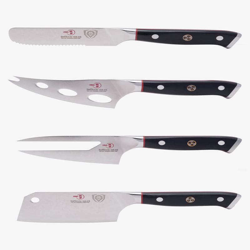 4-Piece Cheese Knife Set | Shogun Series | ELITE | NSF Certified | Dalstrong