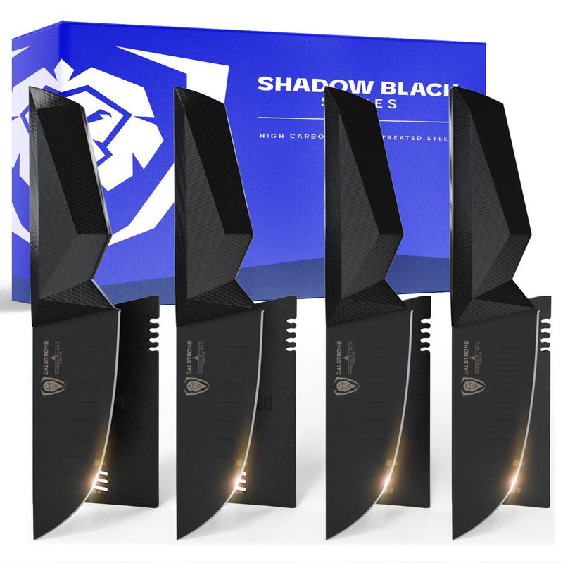4-Piece Steak Knife Set | Shadow Black Series | NSF Certified | Dalstrong