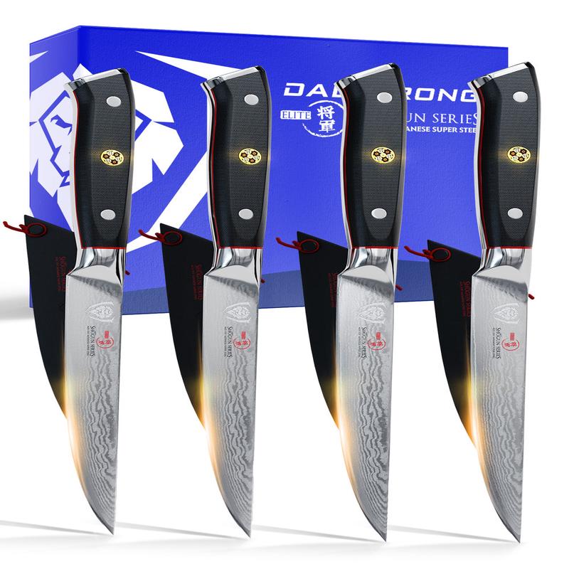 4 Piece Steak Knife Set | Shogun Series | ELITE | Dalstrong