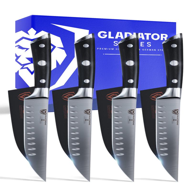 4-Piece Straight-Edge Steak Knife Set | Gladiator Series | NSF Certified | Dalstrong