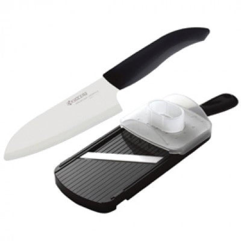 5.5" Santoku & Slicer Set Black