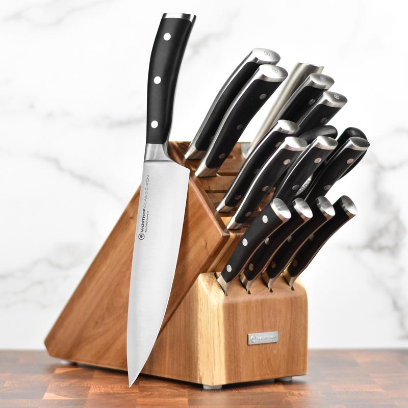 Wusthof Classic Ikon 16 Piece Acacia Knife Block Set