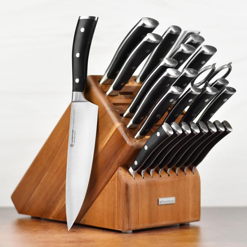 Wusthof Classic Ikon 26 Piece Acacia Ultimate Knife Block Set