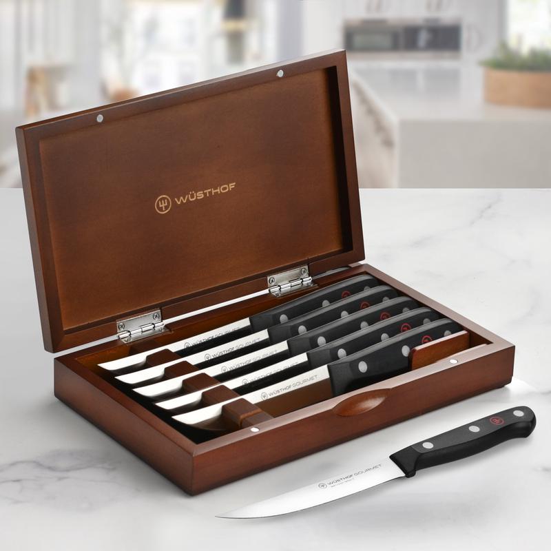 Wusthof Gourmet 6 Piece Steak Knife Set with Case