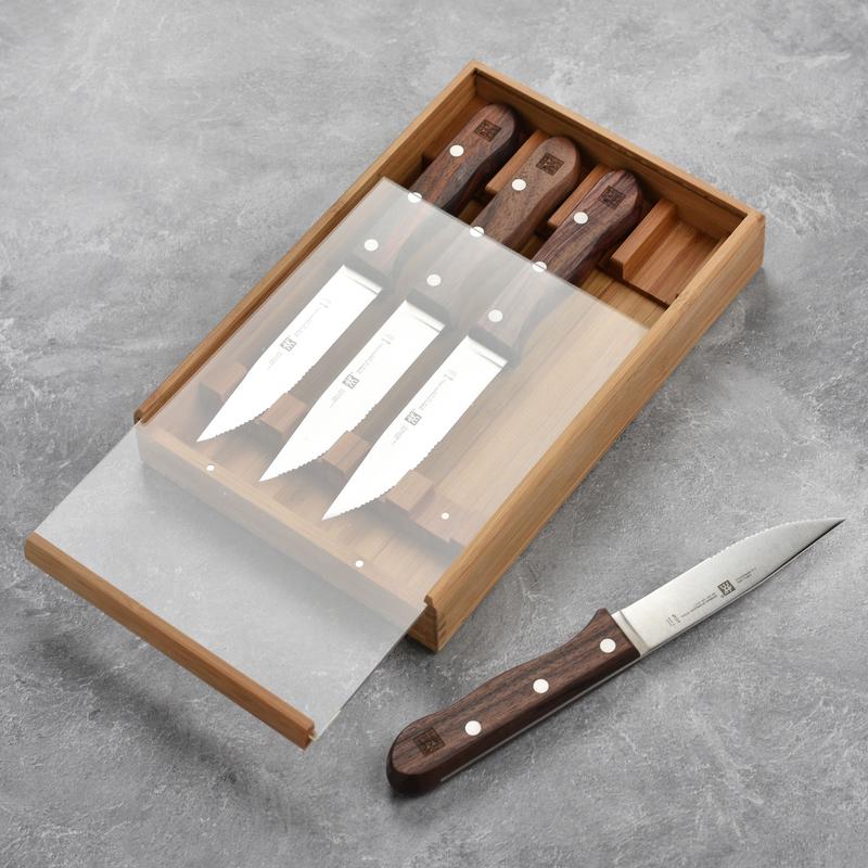 Zwilling 4 Piece Steakhouse Steak Knife Set with Storage Case