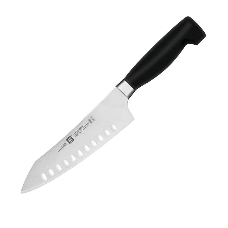 Zwilling TWIN Four Star 7" Hollow Edge Rocking Santoku Knife