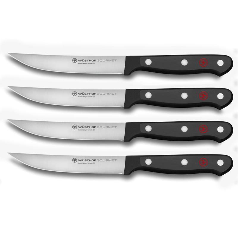 Wusthof Gourmet 4-Piece Black Steak Knife Set