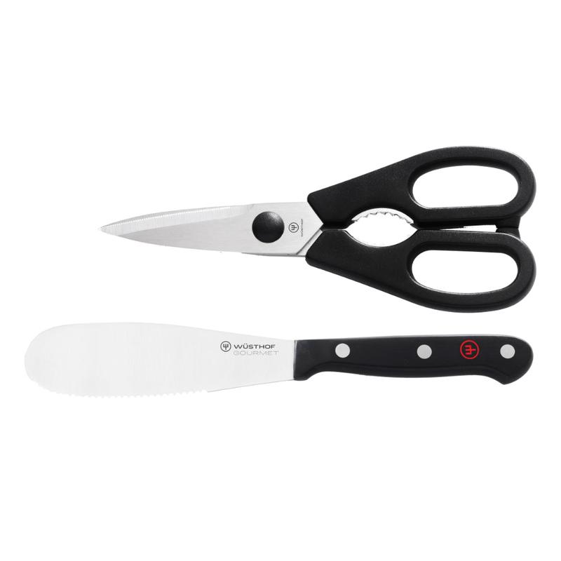 Wusthof Gourmet Serrated Spreader and Shears Set