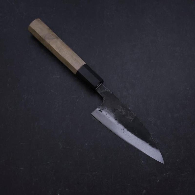 Ajikiri White Steel #2 Kurouchi Buffalo Magnolia Handle 105mm