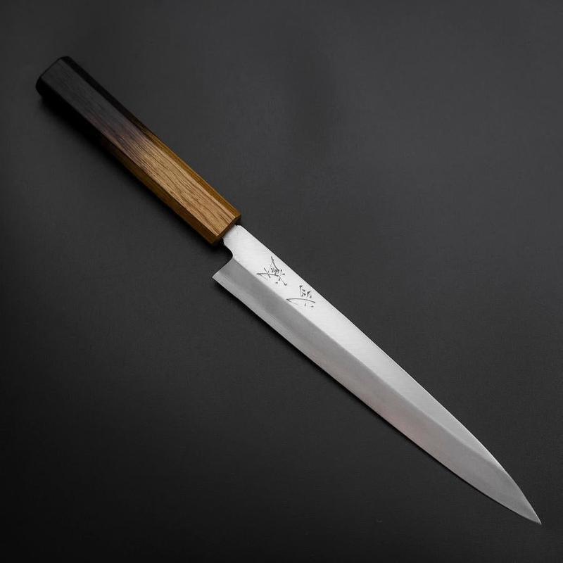 Yanagiba Silver Steel #3 Kasumi Yaki Urushi Handle 205mm