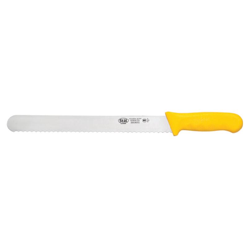 Winco KWP-121Y Slicer Knife 12" Blade Wavy Edge