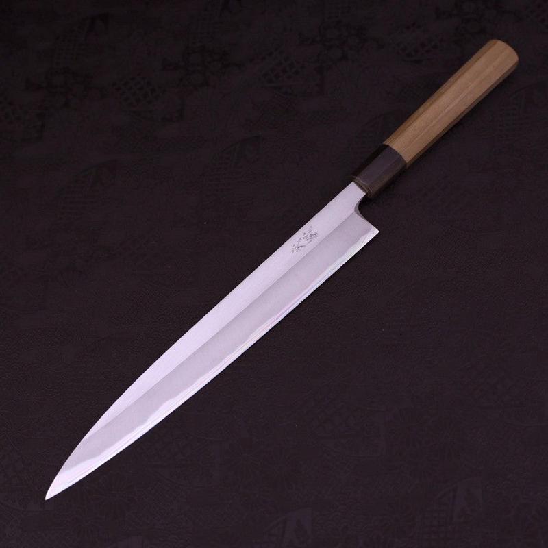 Yanagiba Left Hand White Steel #1 Buffalo Magnolia Handle 270mm