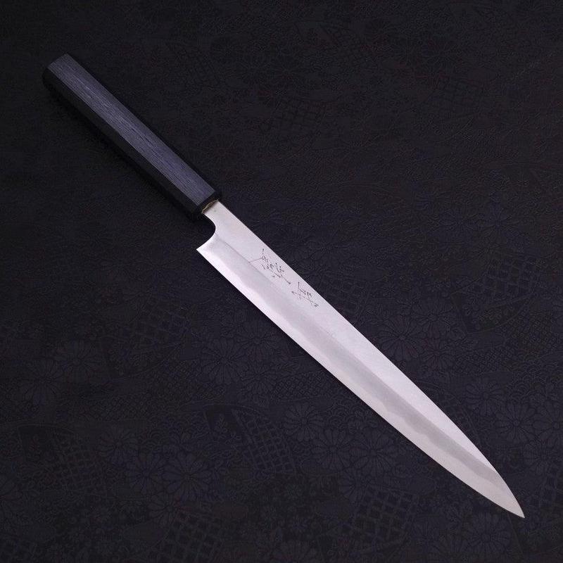 Yanagiba Blue Steel #2 Kasumi Dark-Blue Urushi Handle 240mm