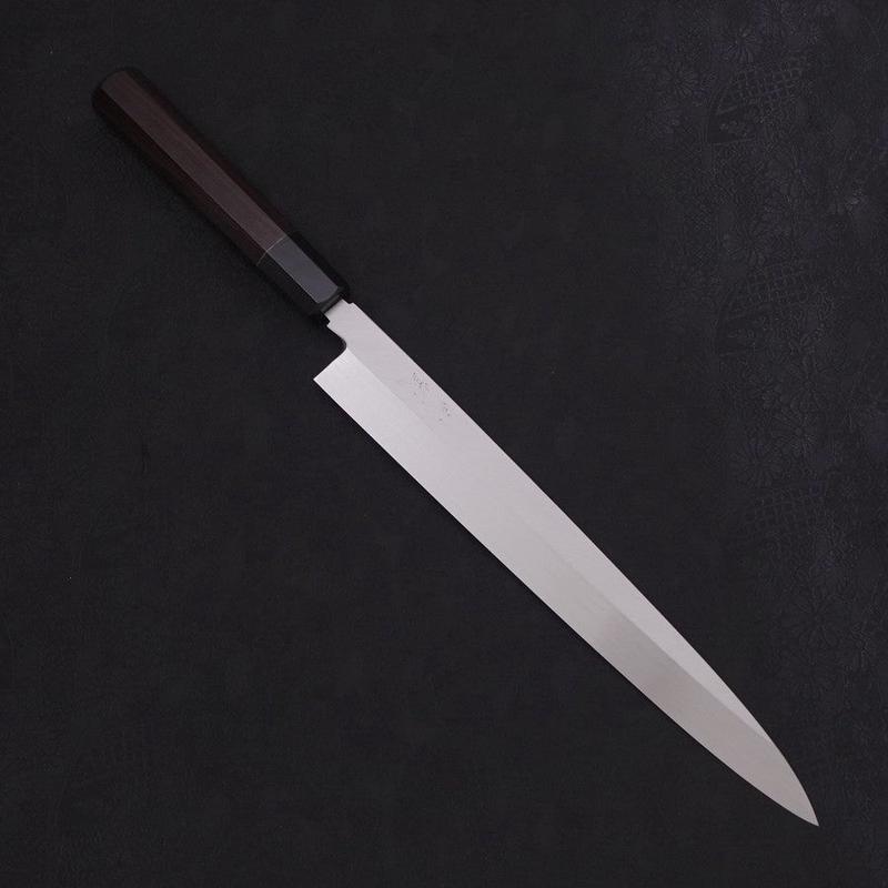 Yanagiba Blue Steel #2 Honyaki Buffalo Ebony Handle 270mm