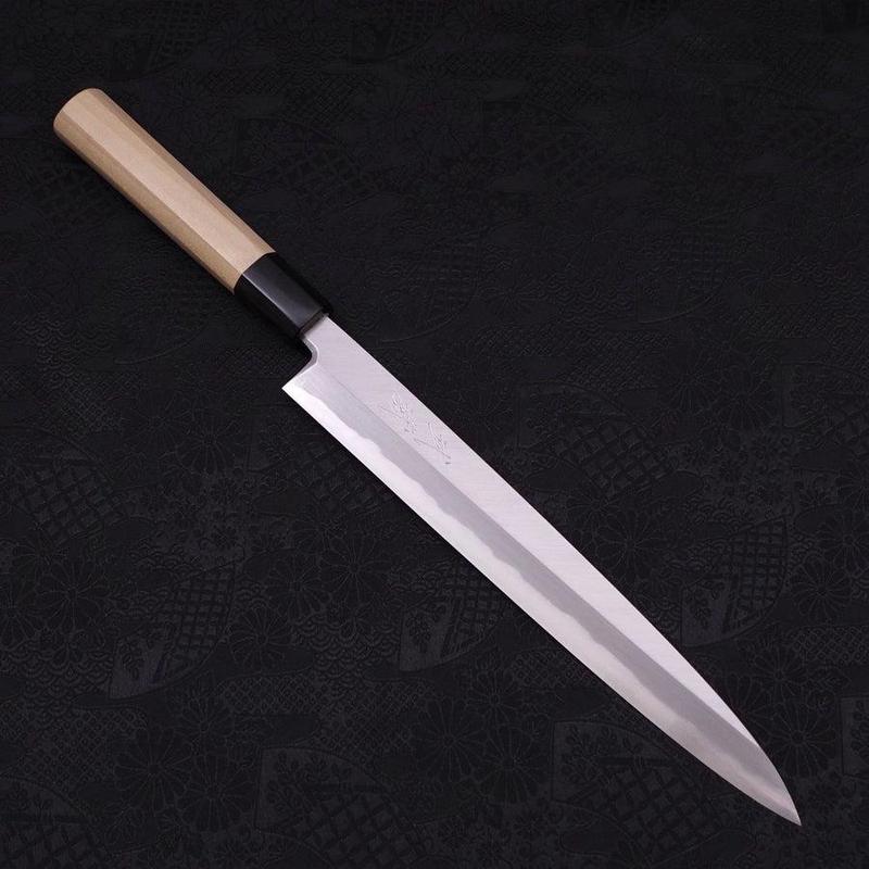 Yanagiba Blue Steel #2 Kasumi Buffalo Handle 240mm