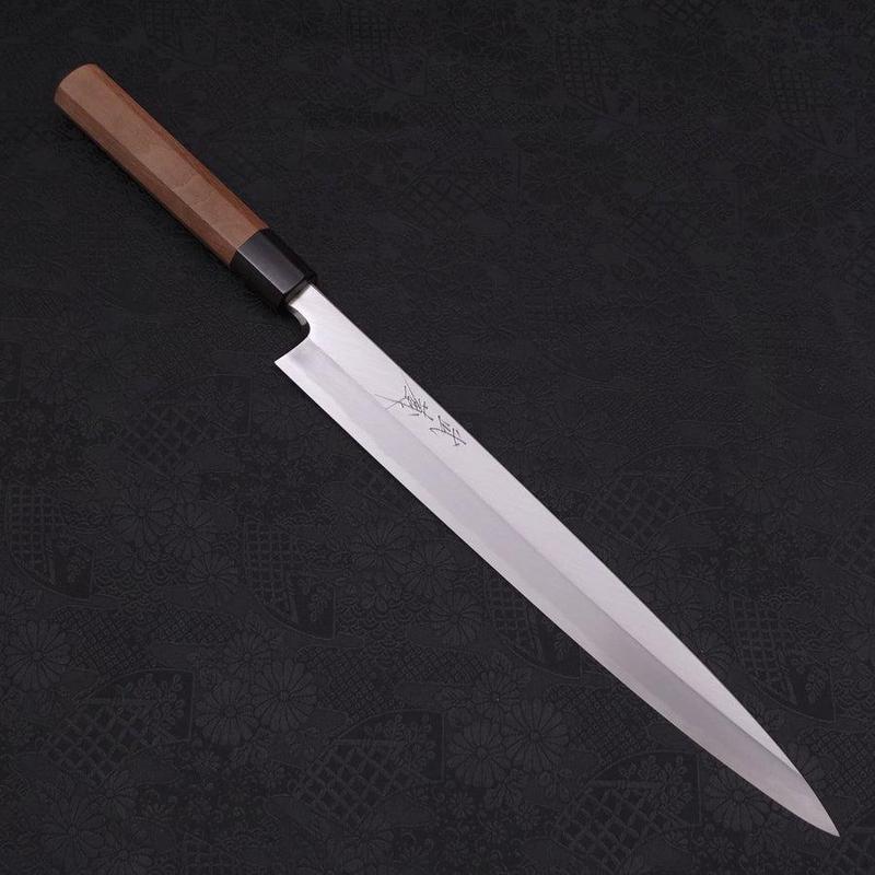 Yanagiba Blue Steel #2 Kasumi Walnut Handle 300mm