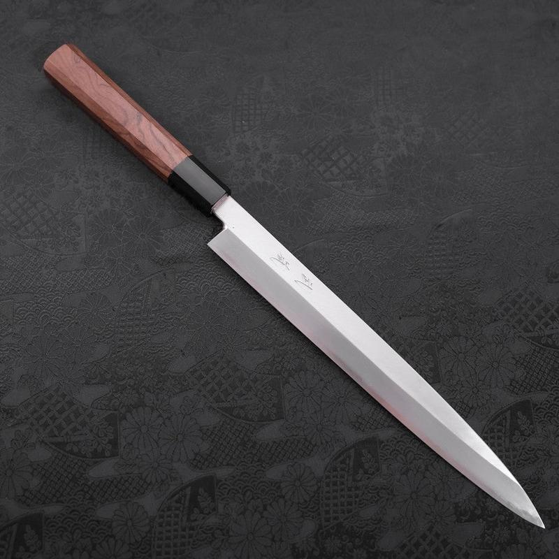 Yanagiba White Steel #2 Kasumi Buffalo Walnut Handle 270mm
