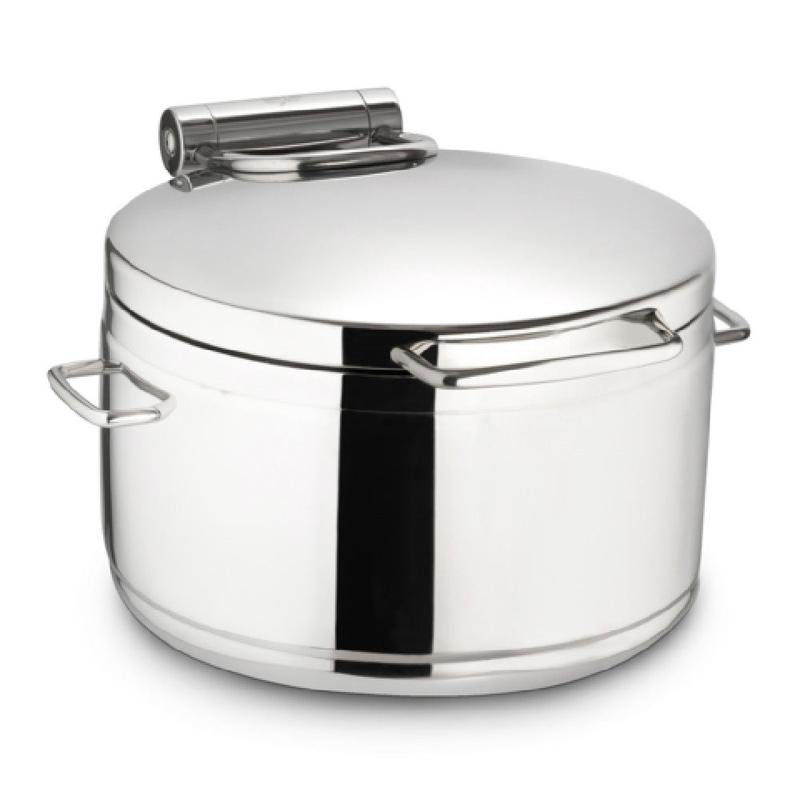 Bon Chef 22064 Magnifico Induction Soup Chafer 11.5 Qt. Solid Stainless Steel Lid