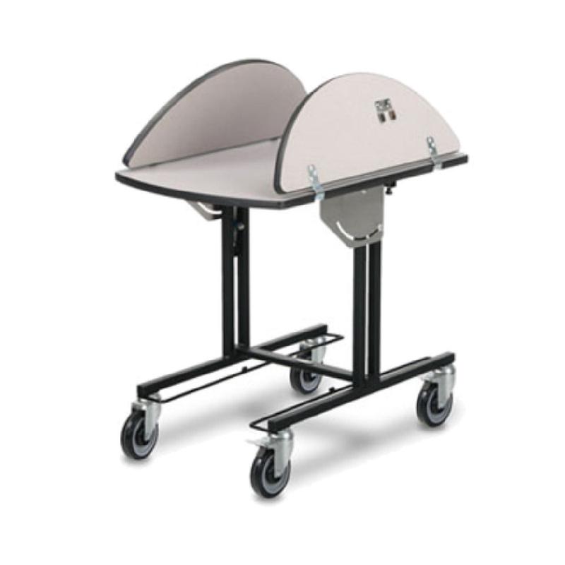 Forbes Industries 4970 Deco Ultra Series Room Service Table 36" L X 43.5" W Tilt-up Oval Top