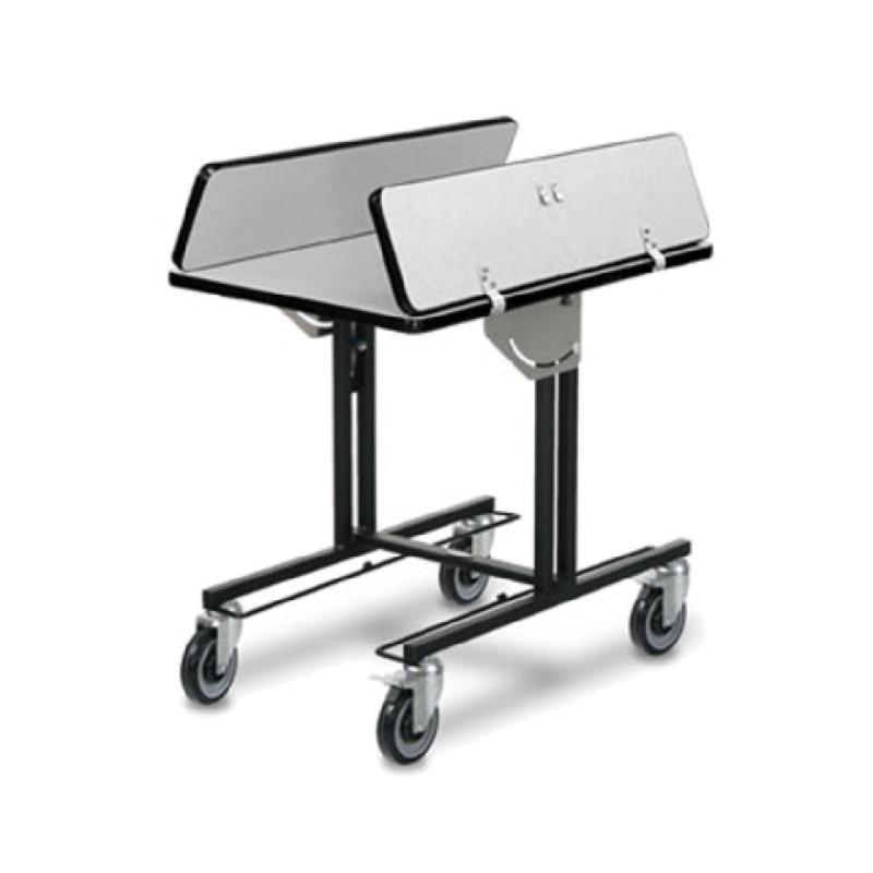 Forbes Industries 4972 Deco Series Room Service Table 35-1/2"L X 39-1/2"W Tilt-up Rectangular