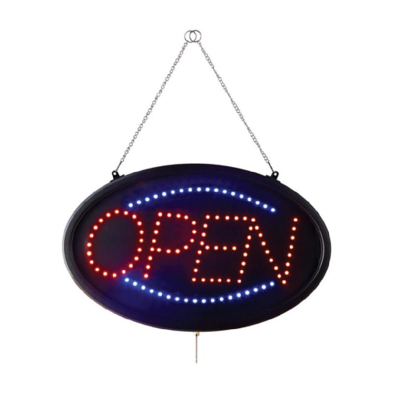 CAC China SLED-OP02 LED Sign 22-3/4W X 14H X 1-3/4 Thick "OPEN"