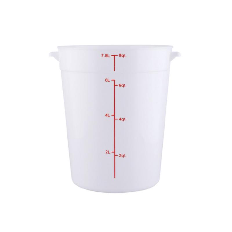 CAC China FS3P-8W Food Storage Container 8 Qt. Round