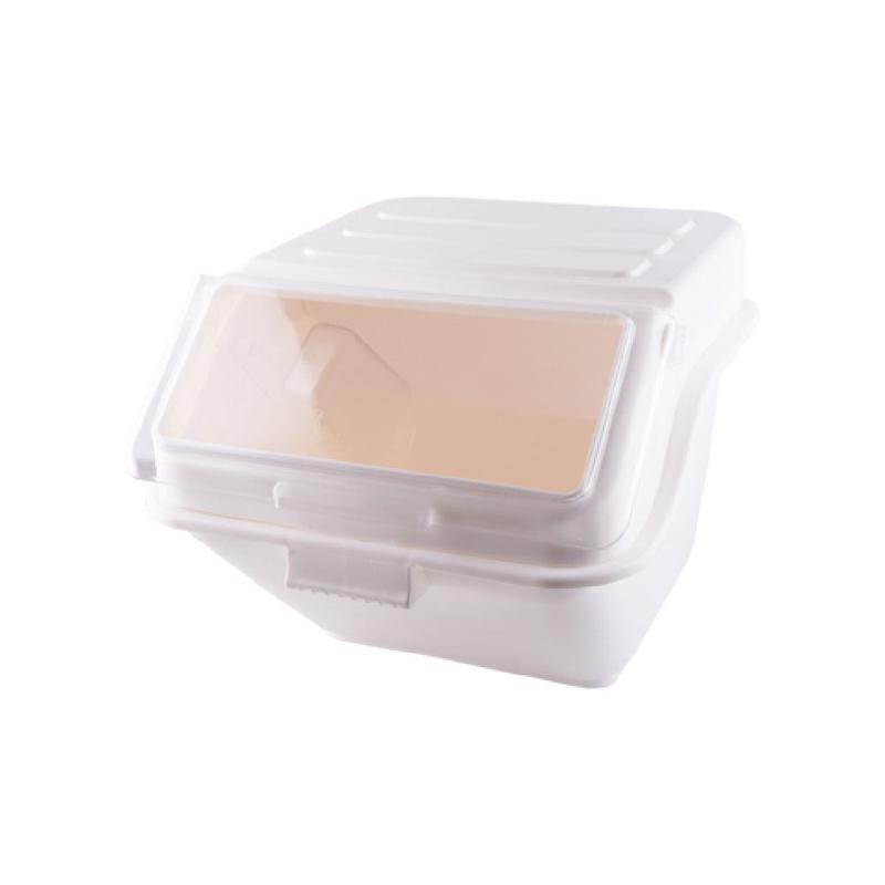 CAC China IBIN-13 Shelf Ingredient Bin 12.6 Gallon (200 Cups) Transparent Front Window