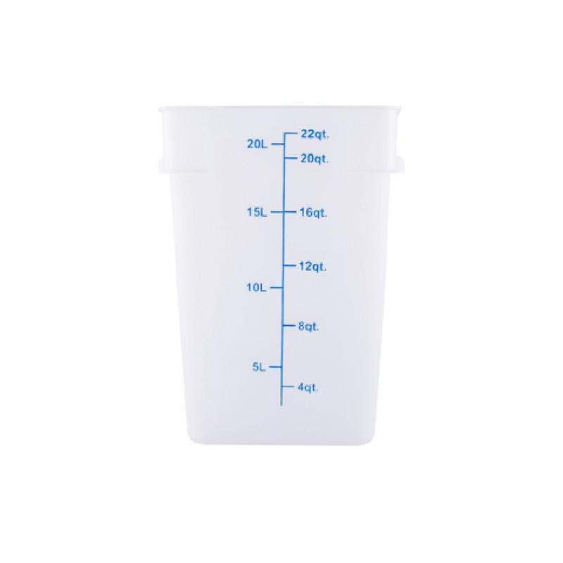 CAC China FS2P-SQ22T Food Storage Container 22 Qt. Square