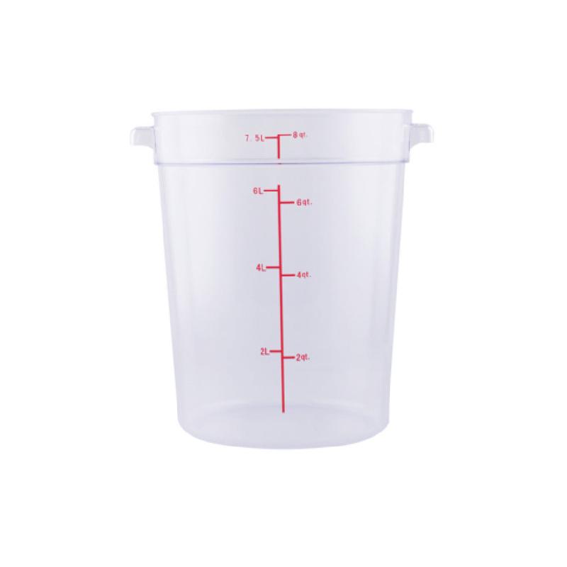 CAC China FS1P-8C Food Storage Container 12 Qt. Round