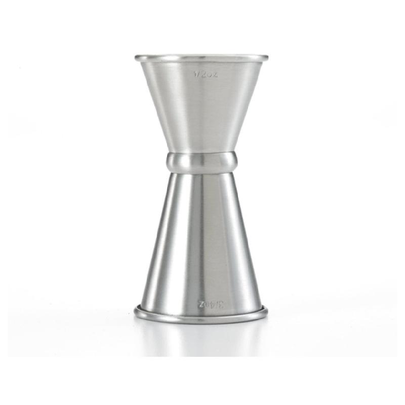 Mercer Culinary M37000 Barfly Japanese Style Jigger 1/2 & 3/4 Oz. With Internal Marking Lines