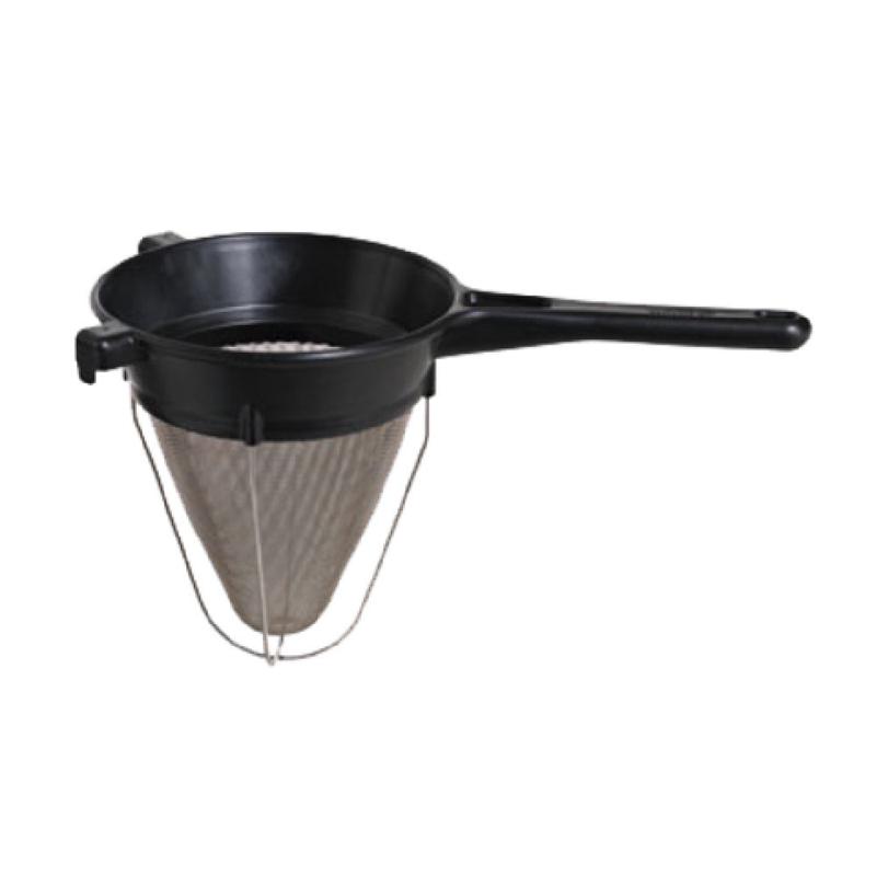 Matfer 017362 Exoglass Bouillon Strainer 10" Dia. One-piece Composite Material Body & Ergonomic Handle With Pan Hooks