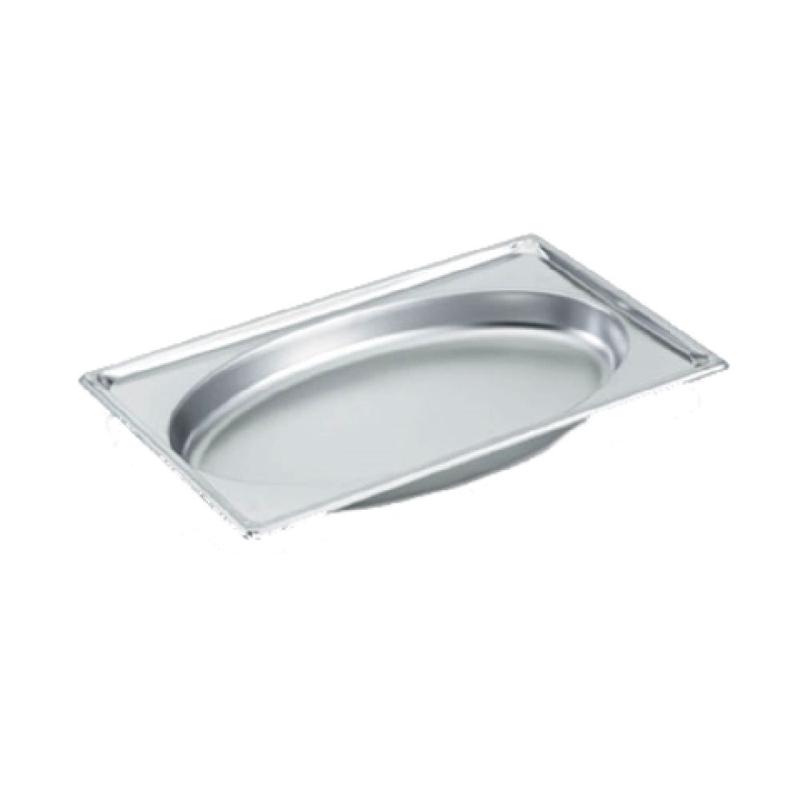 Vollrath 3101020 Super Pan Super Shape Full Oval Pan 4.8 Quart 22 Gauge
