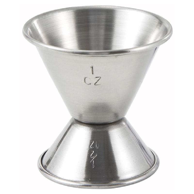 Winco J-1 Jigger 1/2 Oz. X 1 Oz. Stainless Steel