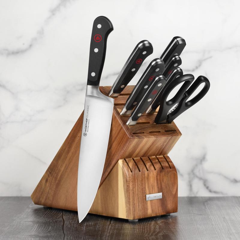 Wusthof Classic 9 Piece Acacia Knife Block Set