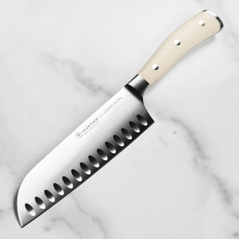 Wusthof Classic Ikon Creme 7" Hollow Edge Santoku Knife