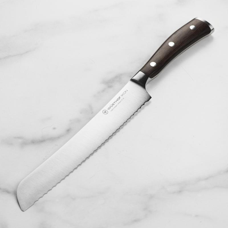Wusthof Ikon Blackwood 8" Bread Knife