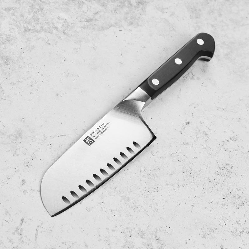 Zwilling Pro 5.5" Hollow Edge Wide Santoku Knife