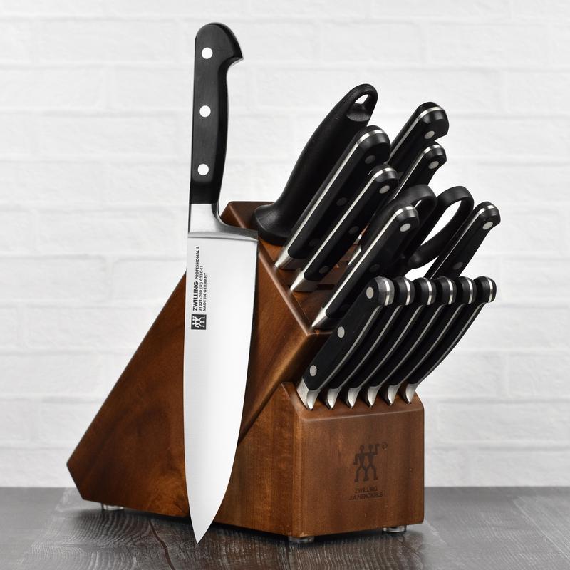 Zwilling Professional S 16 Piece Acacia Knife Block Set