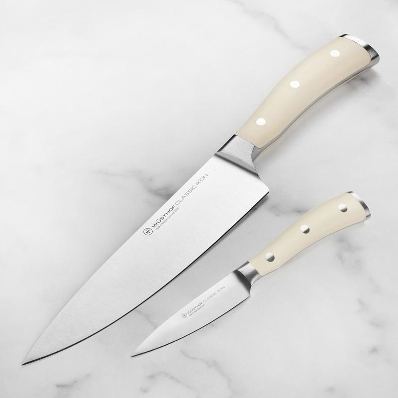 Wusthof Classic Ikon Creme 2 Piece Chef's & Paring Knife Set