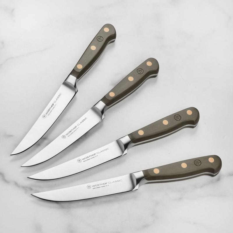 Wusthof Classic Velvet Oyster 4 Piece Steak Knife Set