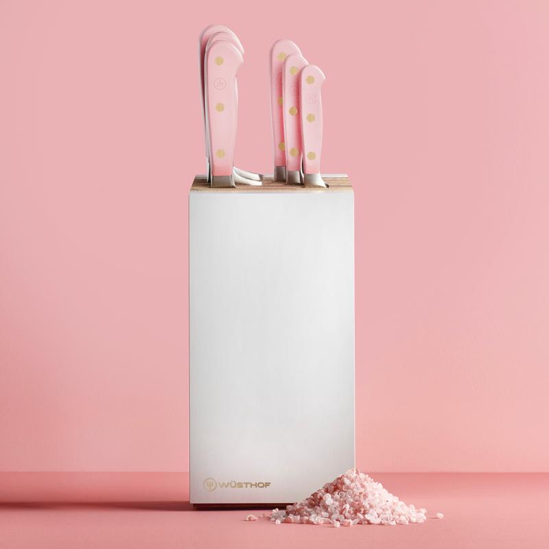 Wusthof Classic Pink Himalayan Salt 8 Piece Knife Block Set