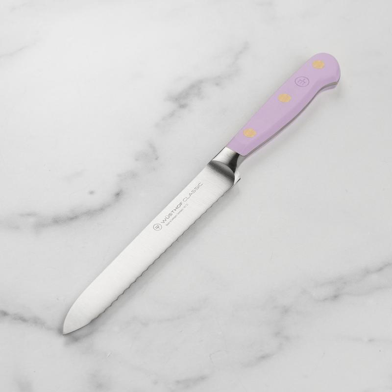 Wusthof Classic Purple Yam 5" Serrated Utility Knife