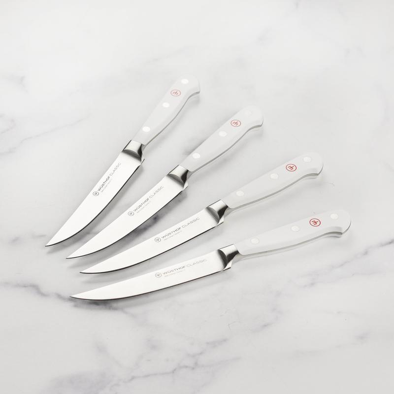 Wusthof Classic White 4 Piece Steak Knife Set