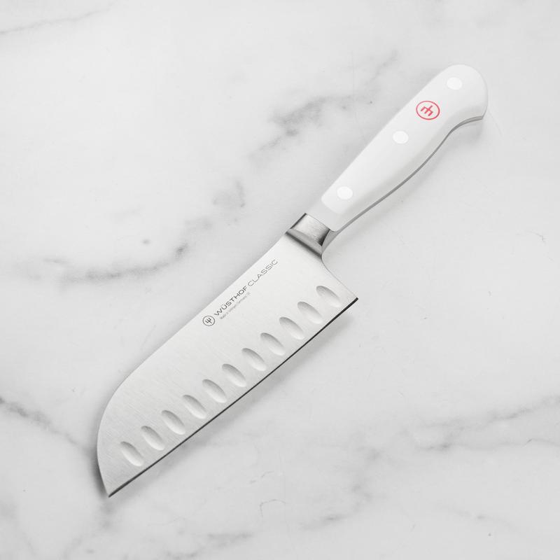 Wusthof Classic White 5" Hollow Edge Santoku Knife
