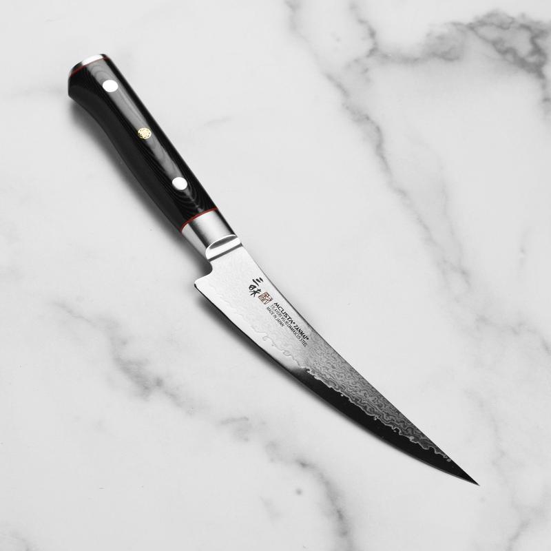 Zanmai Classic Pro Zebra Damascus 6.5" Curved Boning Knife